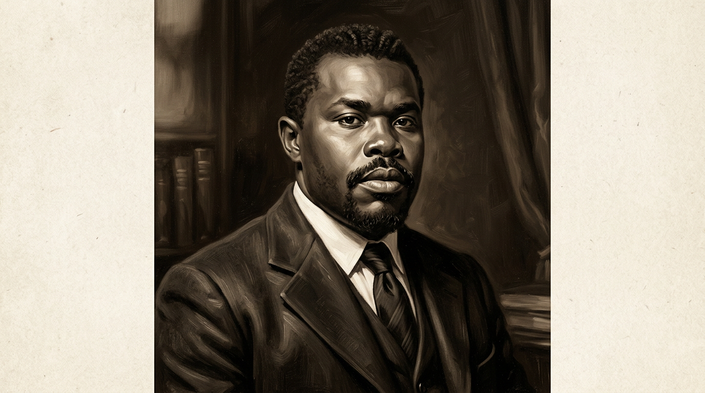 Portrait illustration of Marcus Mosiah Garvey